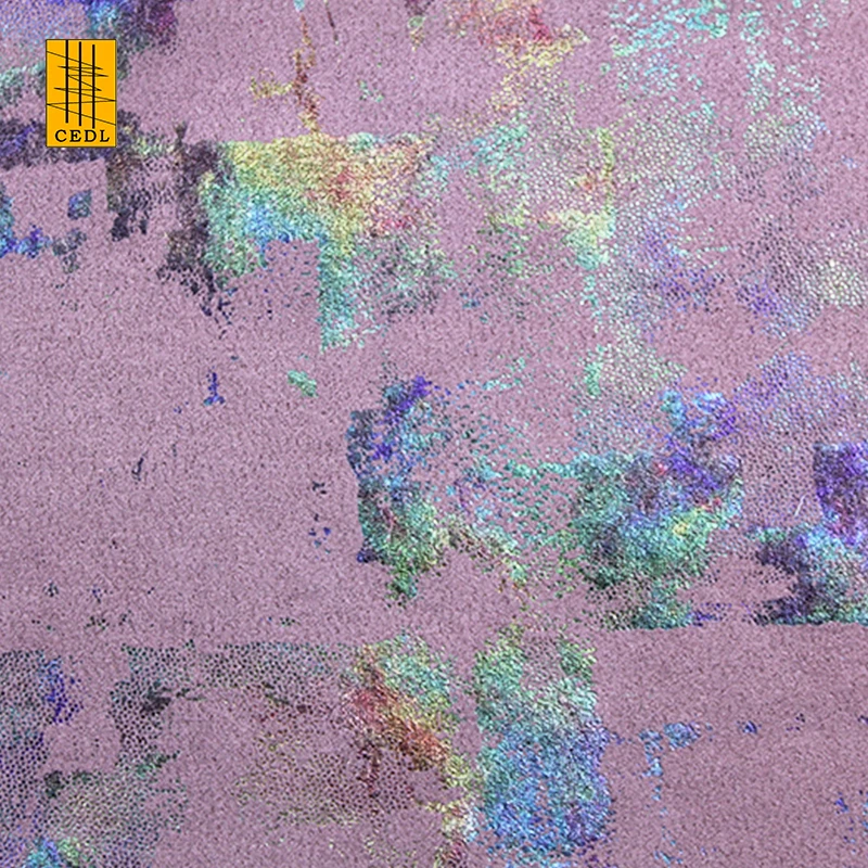 HIgh Quality New Design High Quality Printed Polyester Spandex Stretch Suede Fabric for Suit Coat