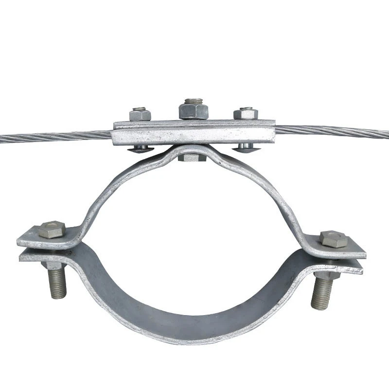 Provide Pole Mounting Bands galvanized steel fasten pole band pole mount clamp