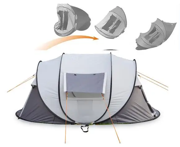 High Quality Automatic Pop Up Camping Tent Large Waterproof Uv Resistant Automatic Pop Up Tents