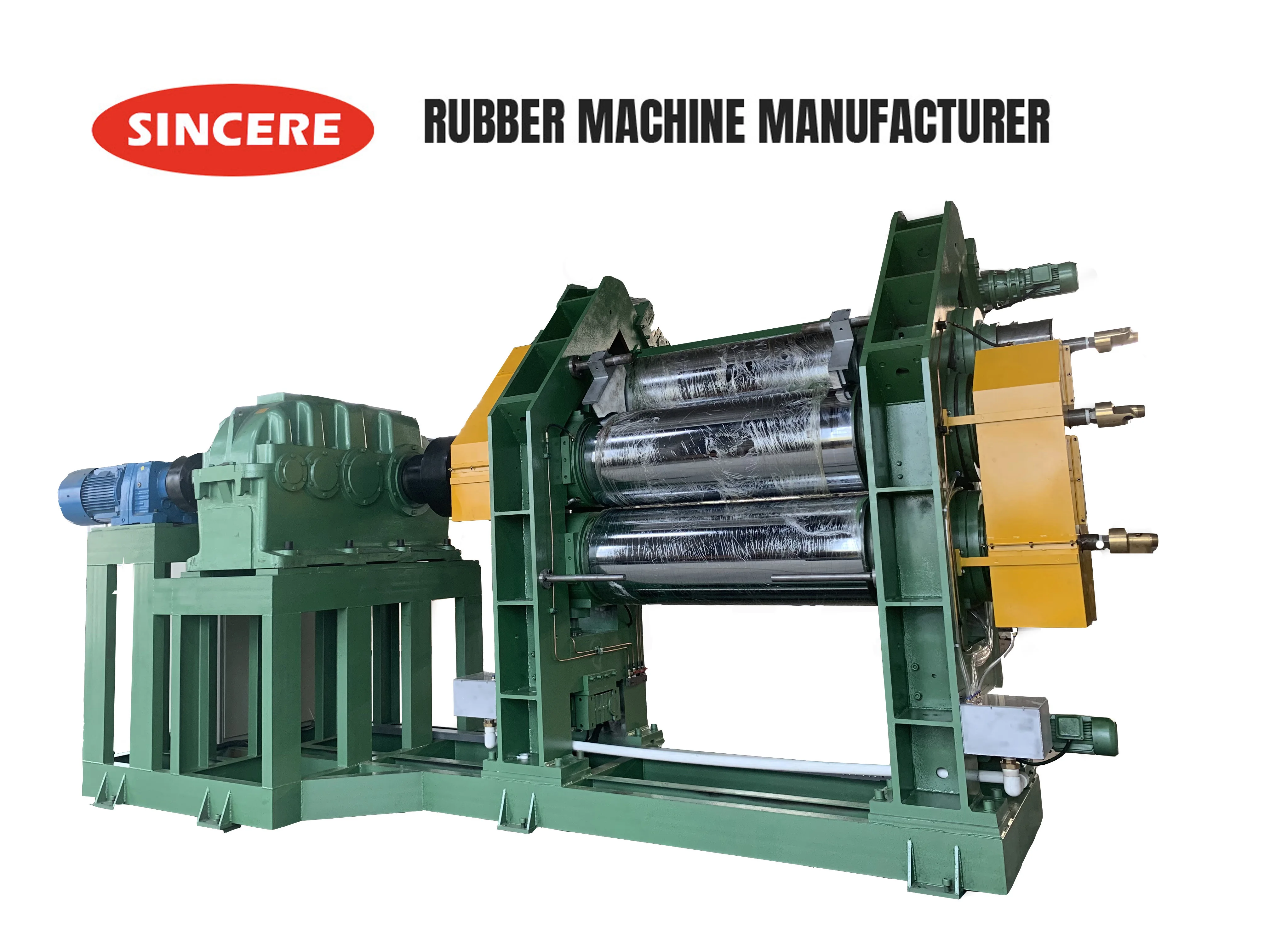 
high efficient 3 rolls silicone sheet rubber calender 