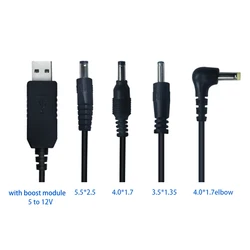 USB к DC 5 5*2 1 мм разъем повышающий провод от В до 12 постоянного тока Удлинительный преобразователь питания Wifi маршрутизатор модем
