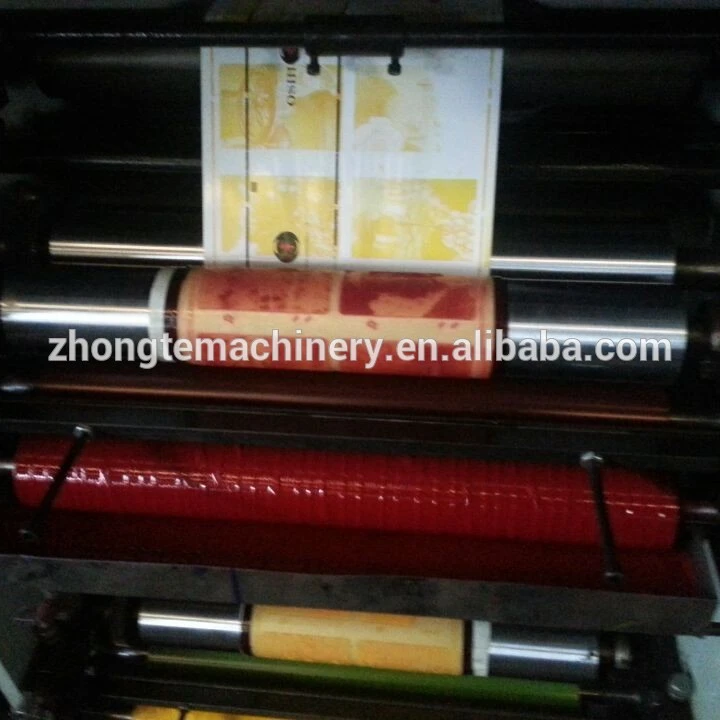 RY-320/470 6 Color Label Logo Die Cutting UV Dryer Flexographic Printer Flexo Graphic Printing Machine