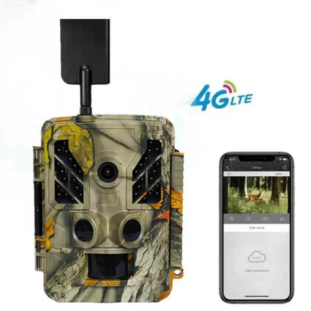 Vintage Digital Camera 120 Degree PIR Angle CMOS 1080P 36MP 2.4inch TFT HD Hunting Trail Cellular 4g Surveillance Camera