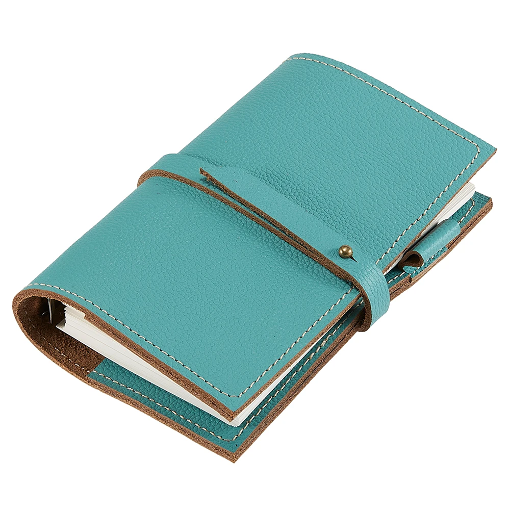 New Fashion Handmade Genuine Leather Notebook in Size A6 Journal Gift Set wtih 100gsm refills