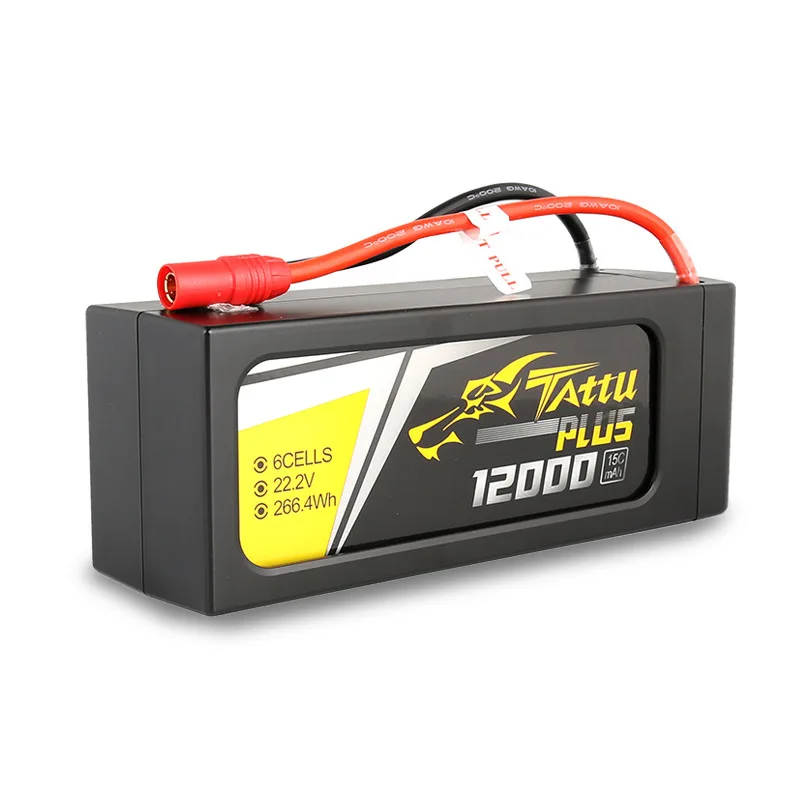 Tattu Plus Intelligent 12000mAh 15C 22.2V 6S1P 6S FPV Lipo Battery TATTU Smart Drone Battery for agricultural uav sprayer