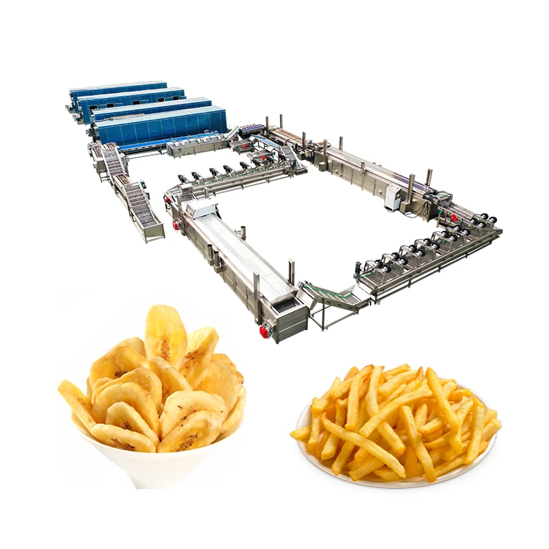 Professional Factory Frozen Production Chips Pringles Frying Potato Line