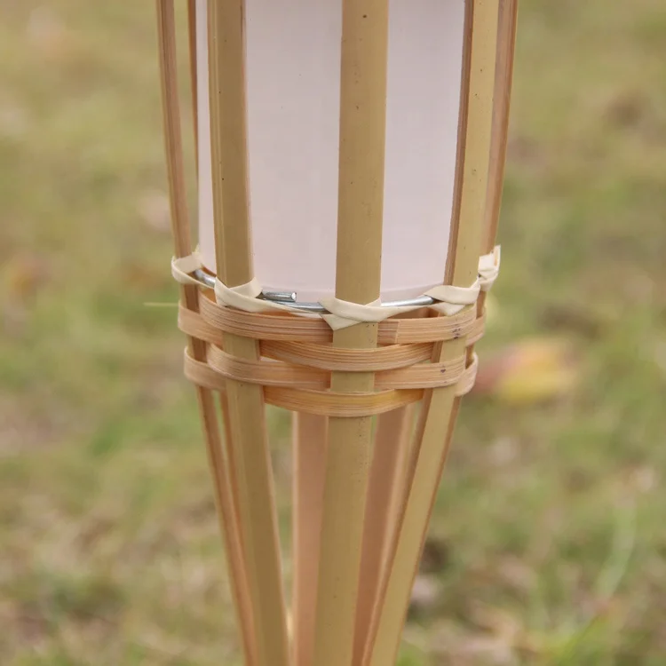 Bamboo Garden Lighting Solar LED Garden Torch