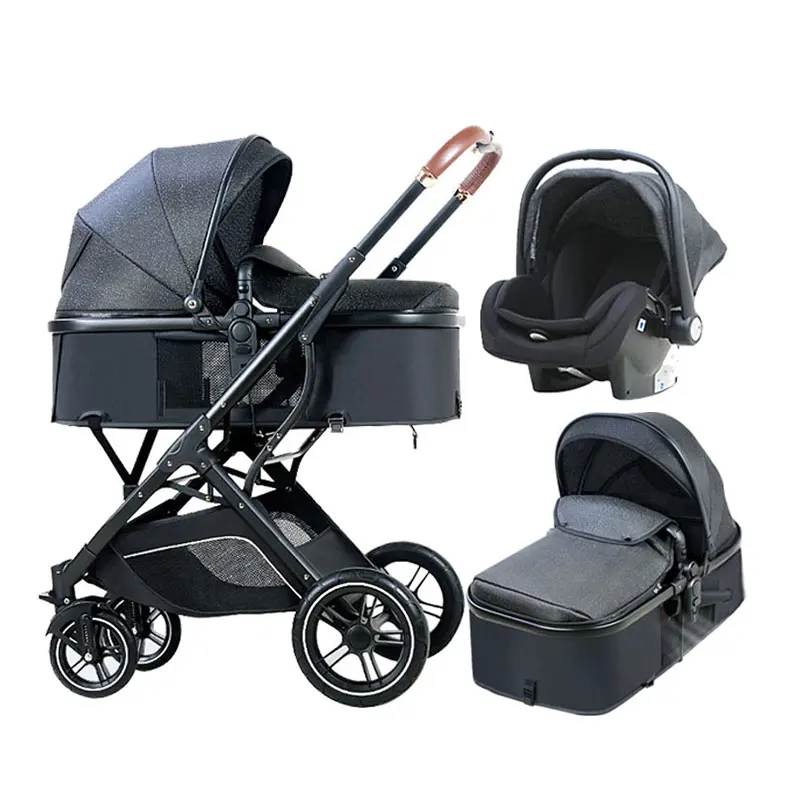 Buy Luxury 3 In 1 Poussette Bebe, Cheap 0-3 Years Old 3 In 1 Baby Buggy, Customized Premium 3 In 1 Stroller Baby/