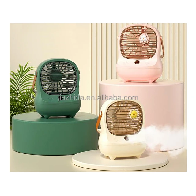 100% Original & New Honey Boo Kee Misting Cooling Fan 1200 Brushless Motor 3-Level Fan 18650 Li-Battery 1200mAh Rechargeable Fan