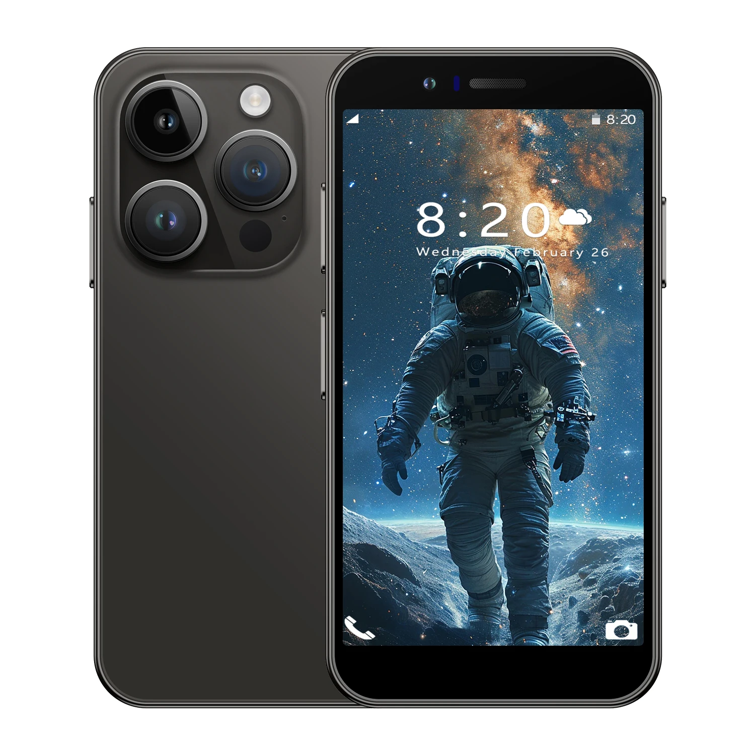 2024 Latest i15 mini Smartphone Cellphone 2+5mp Android 8.1 Suitable 3+64GB Wholesale Spot Dual Card Dual Standby