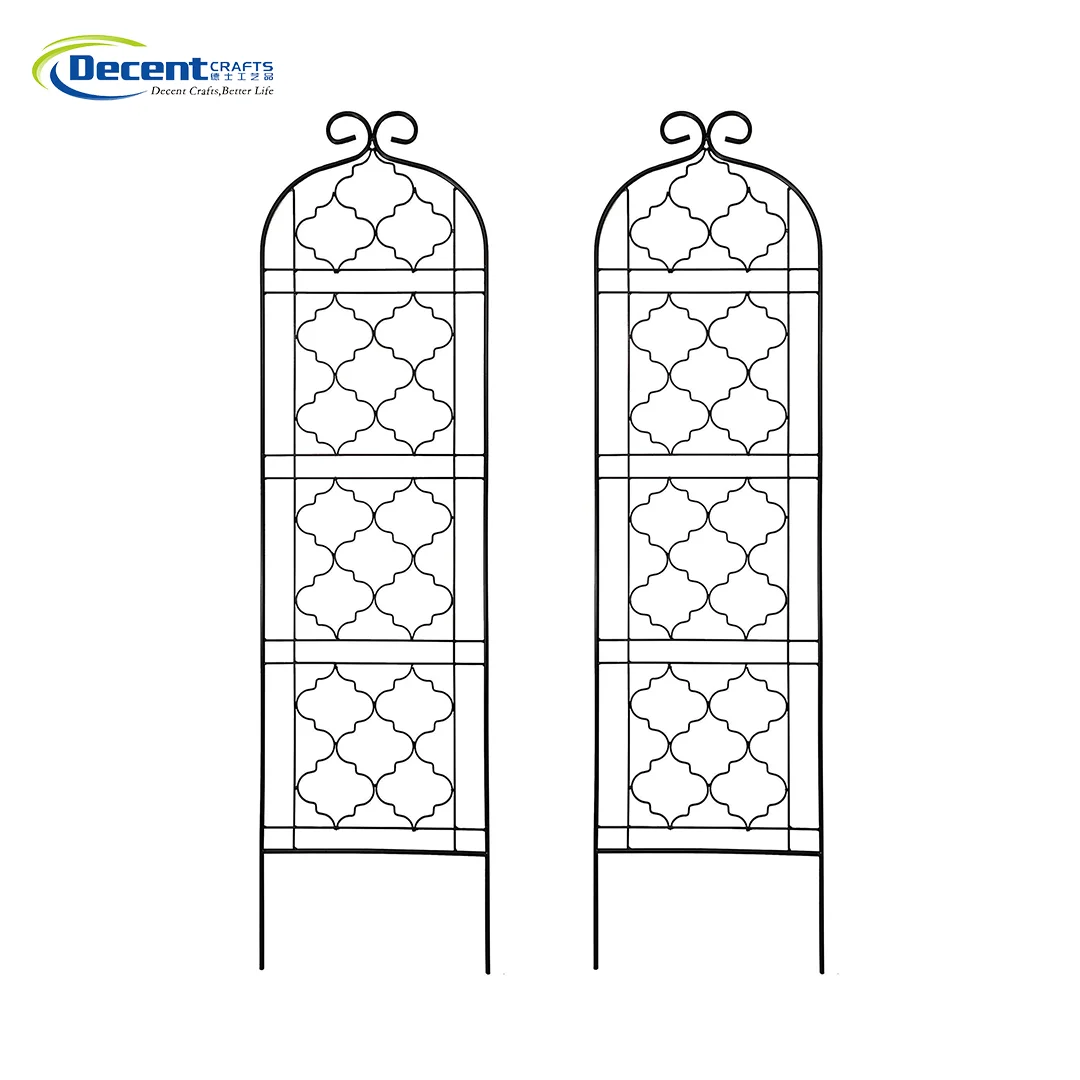 Decorative Foldable Metal Coated Trellis Garden Fencing Trellis Rose Support Climbing Plant Garden Trellis