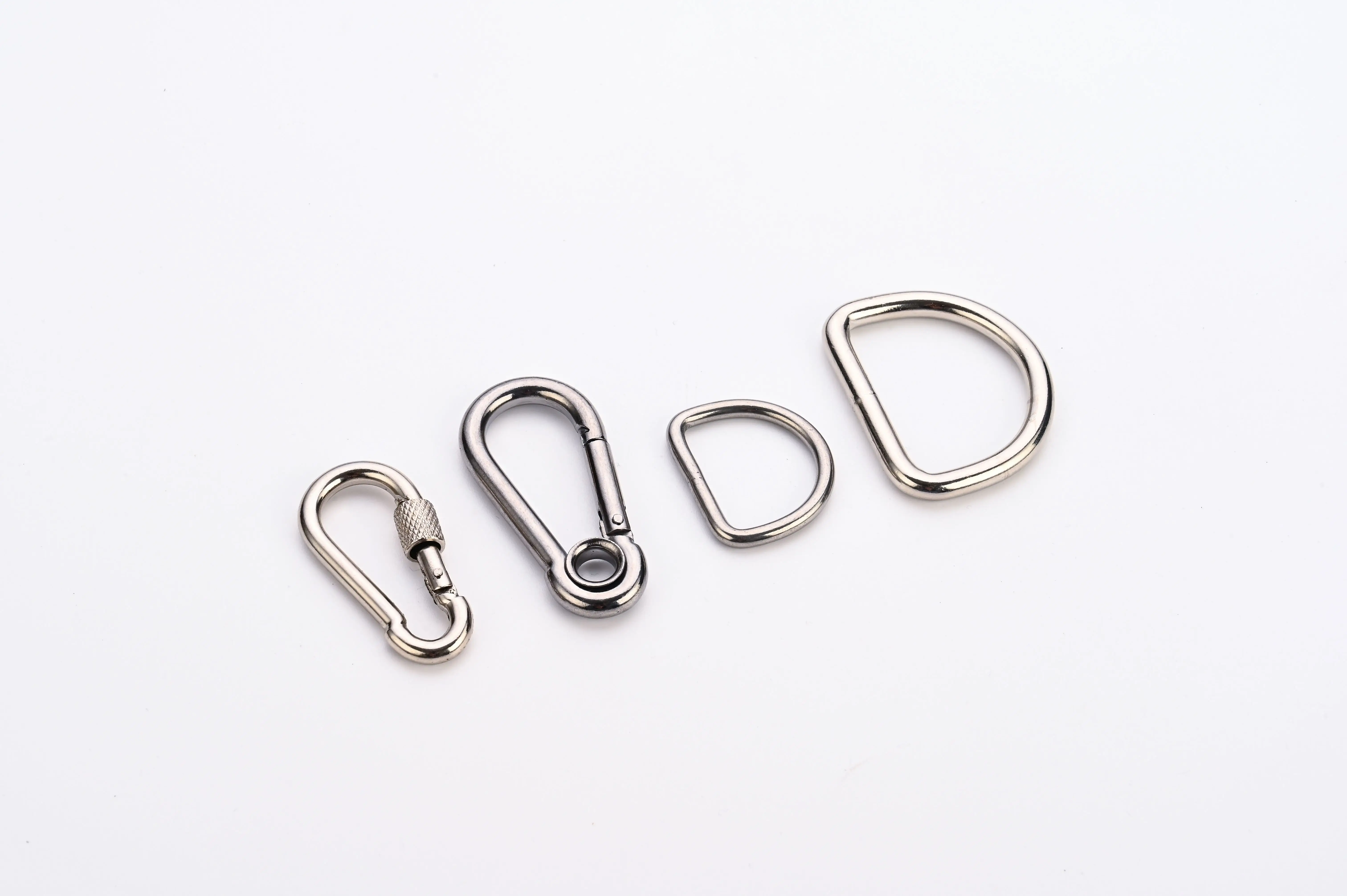 Hardware Buckle 316 Carabiner Spring Hook Mountaineering  Hook Buckle Hanging Buckle Stainless Steel Factory Direct Sales