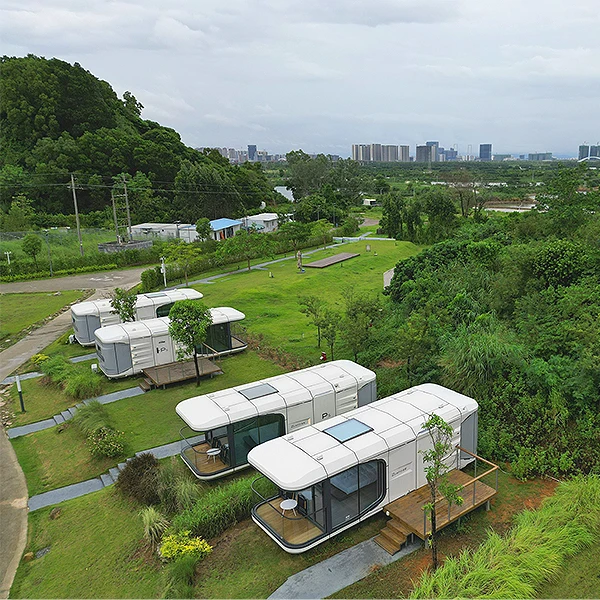 3D Design Prefab Light Steel Framing Modular Prefab Luxury Container House Prefabricated House Space Capsule Villas