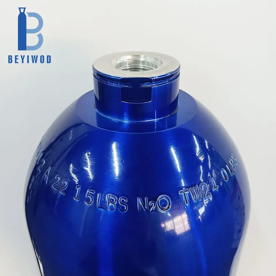 New Aluminum Gas Bottles Cylinder Nitrogen Gas Cylinders with Valves