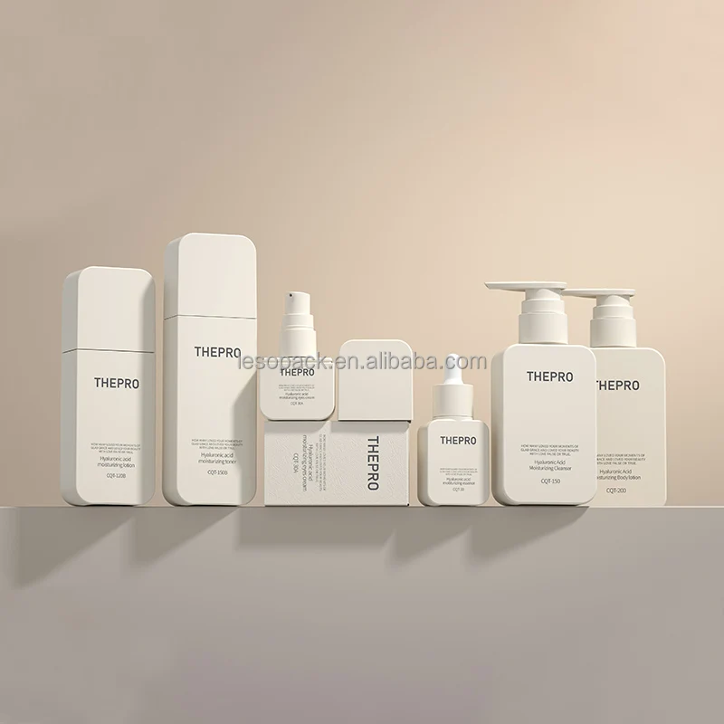 Luxury Custom Shower Gel Plastic Bottle Flat Square 200/300/400 Shampoo Hair Care Lotion Pump Plastic shampoo bottles and jars