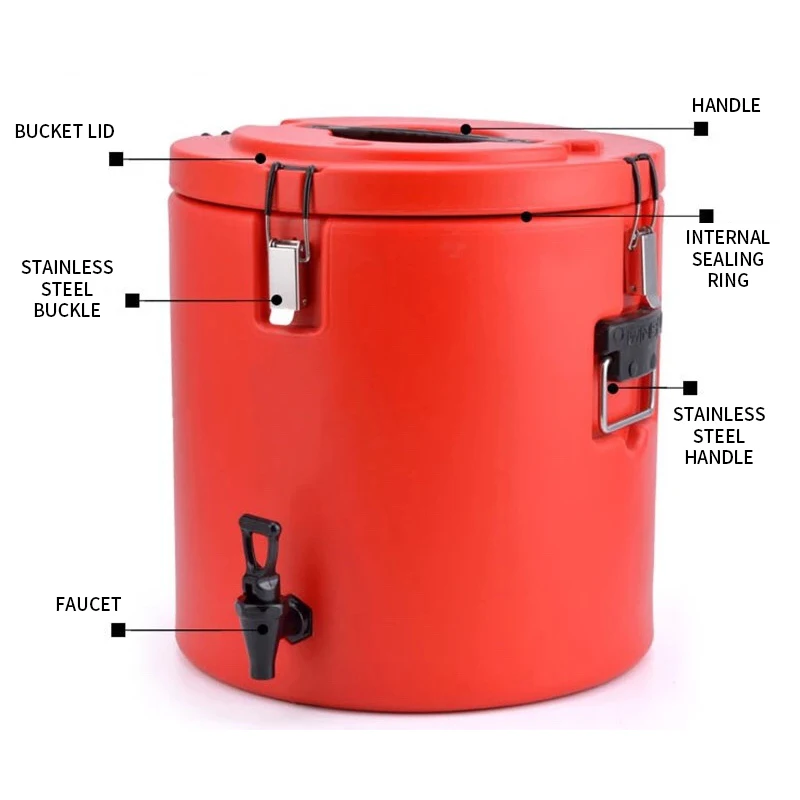 30L Commercial Food Warmer For Catering Insulation Thermos Soup Barrel