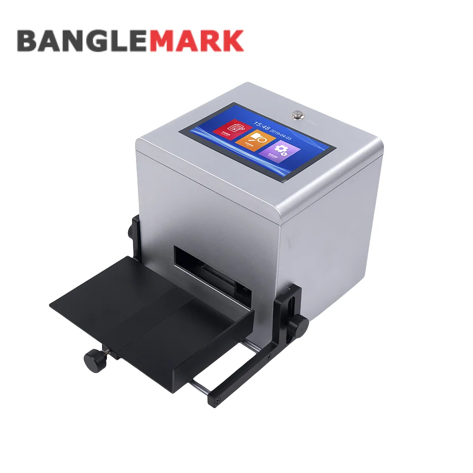Static Ink Jet Batch Coding Machine Automatic Thermal Inkjet Printers For Amber Glass Dropper Bottle Bottom Batch No Printing