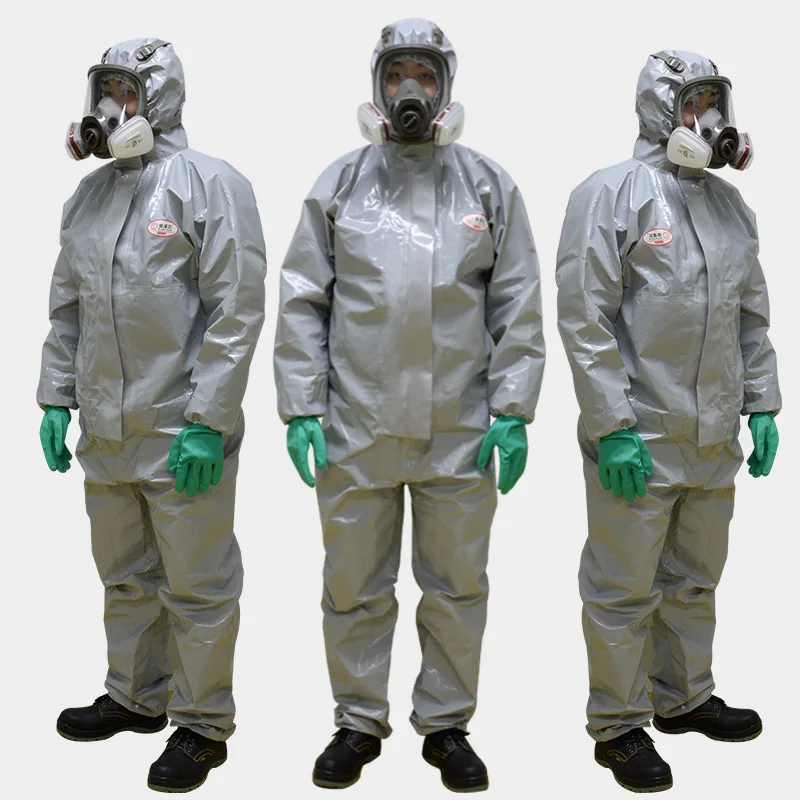 Type 3b anti 60% nitric acid and 30% hydrochloric acid  heavy chemical disposable protective coverall