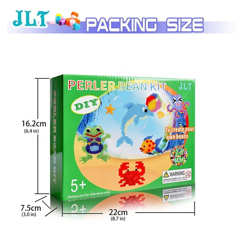Hot Selling Wholesale DIY Crafts Puzzle Educational Toys 24 Colors 2.6mm Set Hama Perler Fuse Beads Gift Box for Kids