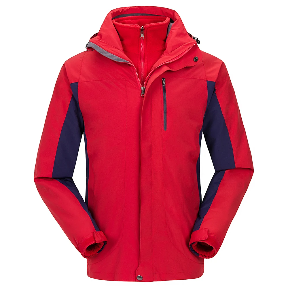 300g polar fleece 100% polyester waterproof breathable windproof 3 in 1 outdoor climbing waterproof plus size outdoor jacket