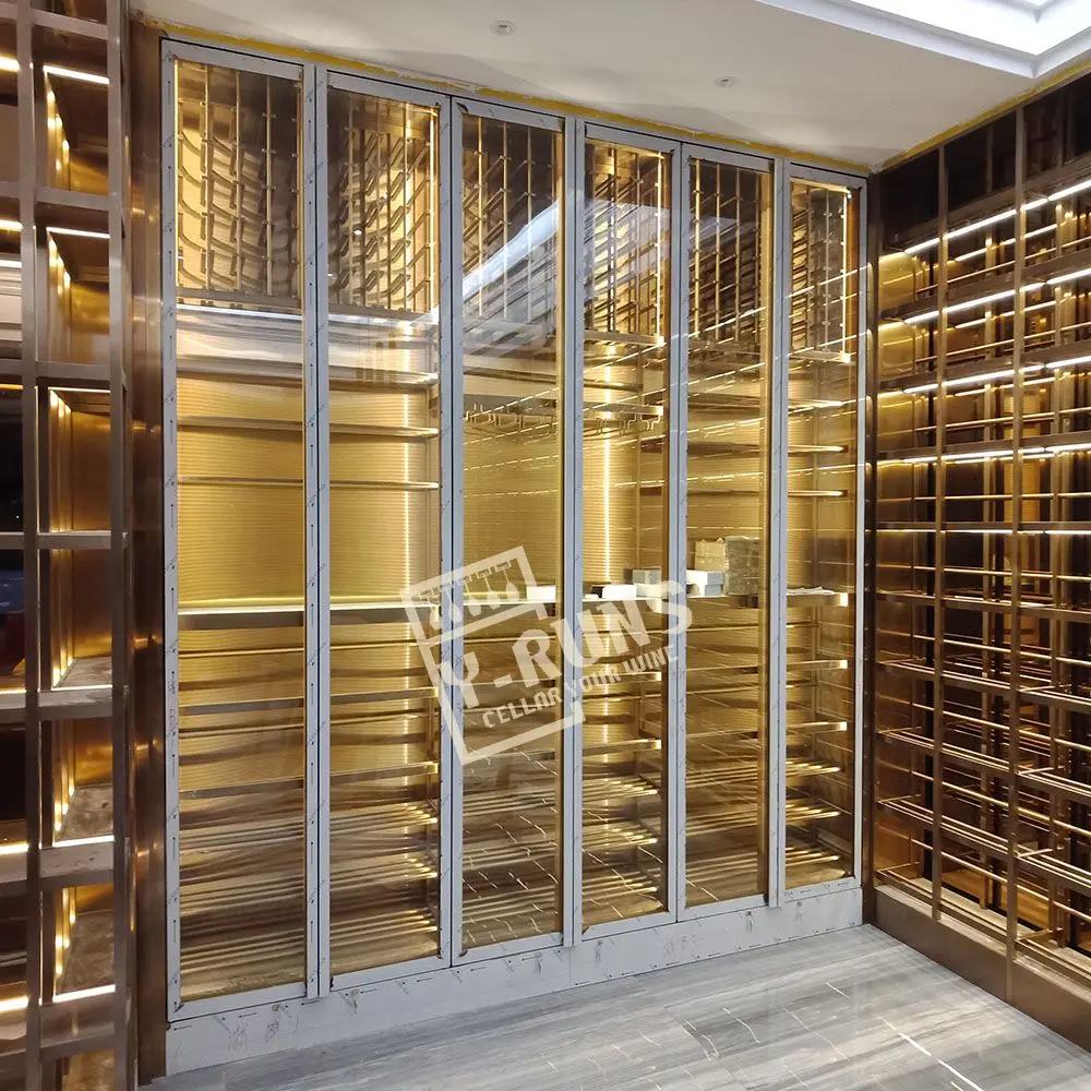 Индивидуальные бытовые раковины из нержавеющей стали с термостатическим винным шкафом, Электрический винный холодильник, винный погреб, виски