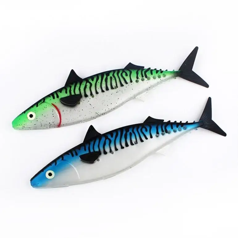 300mm 350mm PVC life-like Soft Baits Simulate Hollow Fish Fishing lure Big Size Deep sea Fishing lures
