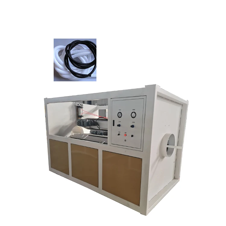 Линия по производству гофрированных пластиковых труб с одним двойным винтом и одной стенкой