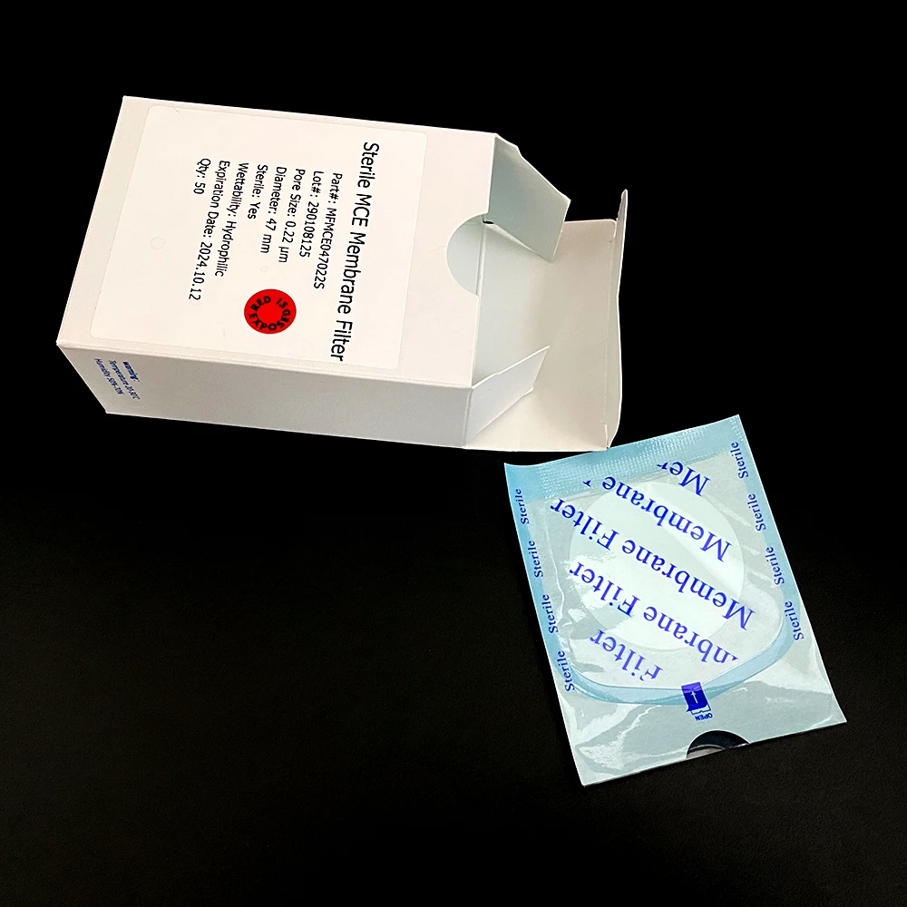 Lab use Filtration Diameter 47mm 0.22um PTFE Hydrophilic Hydrophobic microporous membrane filter