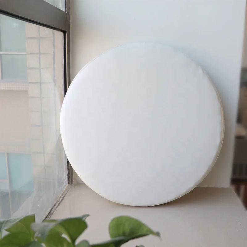 [FREE SAMPLE] Outdoor Waterproof  Custom Size Leather PU Foam Round Seat Cushion For Office Chair