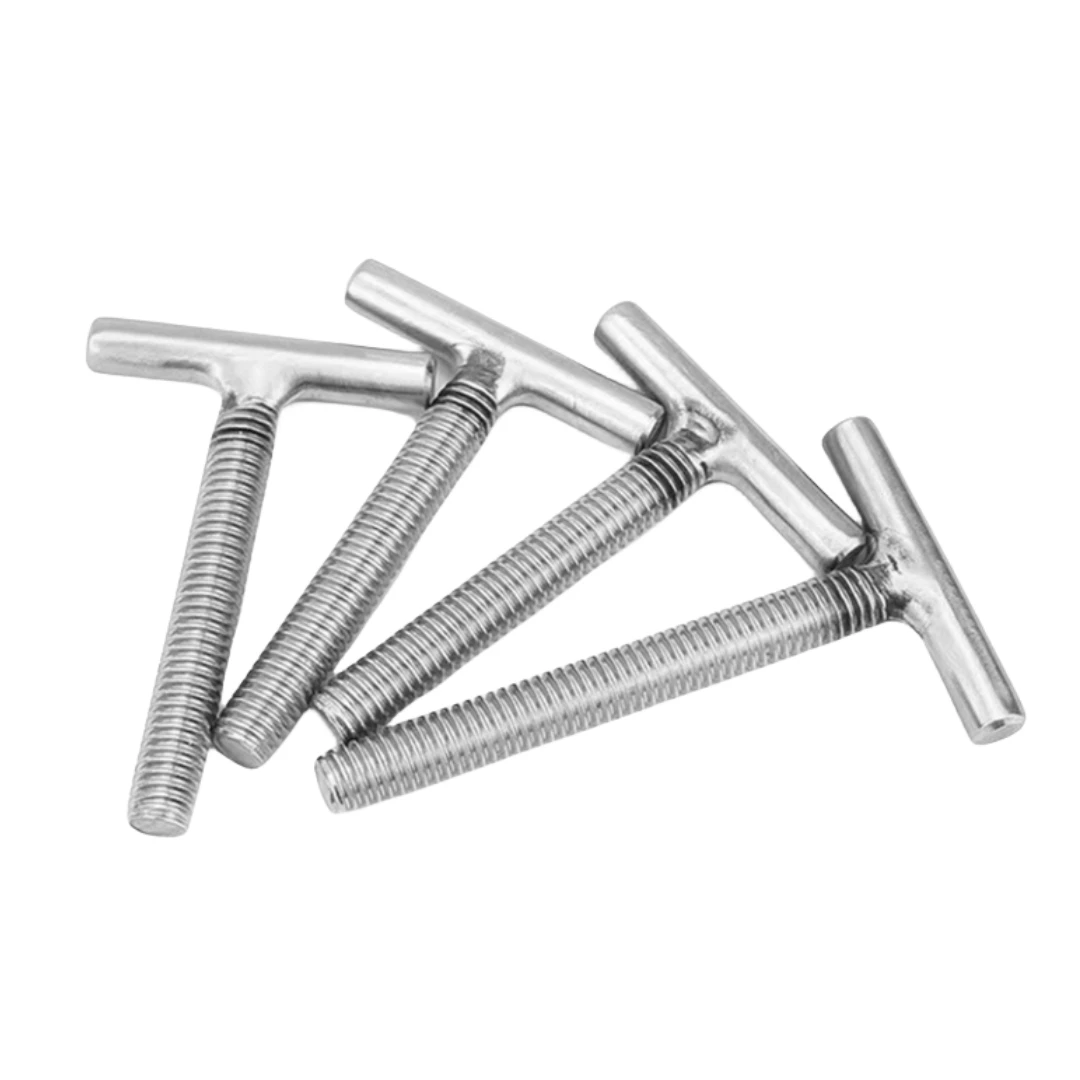 YH Customized M6 M8 M10 M12 Stainless Steel T Shaped Bolt 304 316 Half Threaded Welding Bolts