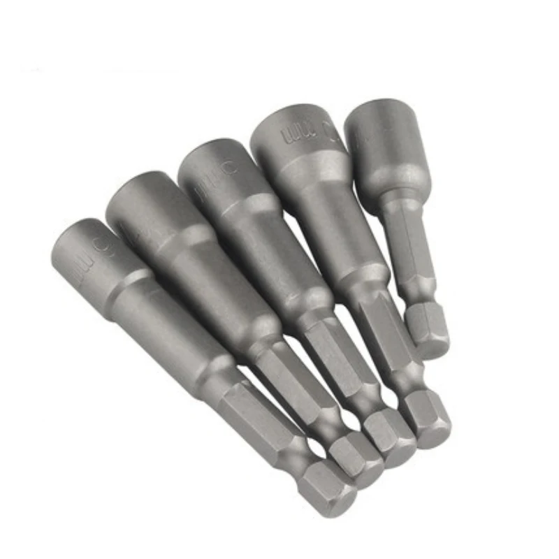 Factory Price Magnetic Nut Setter Driver Socket Bit 1/4 Inch Strong Magnetic Screw Driver Hex Nut Setter