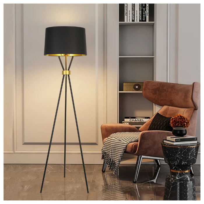 North Europe Designer Modern Simple Style Vintage Photo Studio Camera Tripod Floor Lamp For Living Room