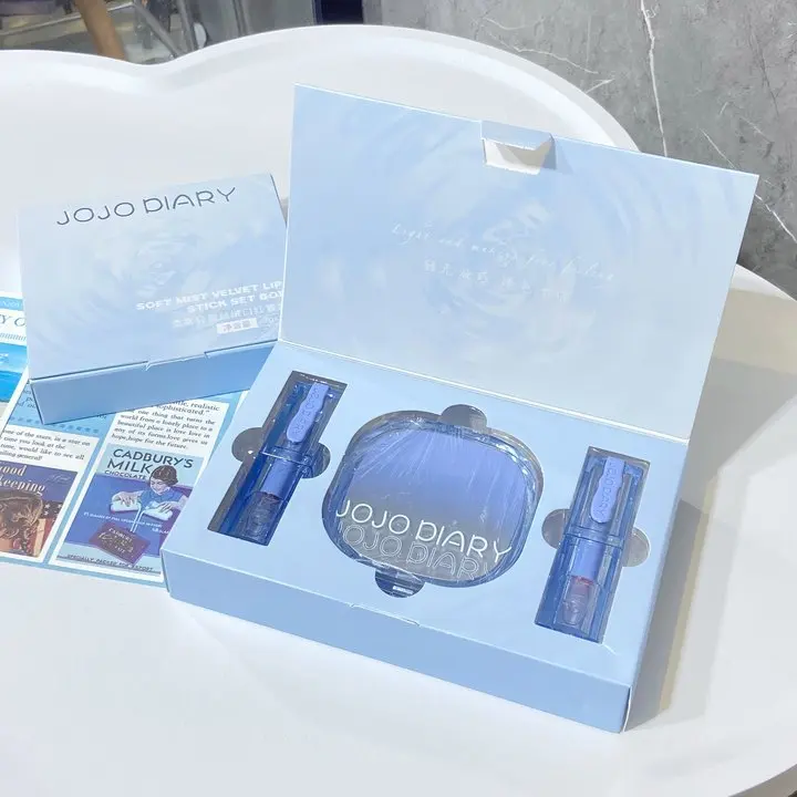 Student makeup kit  Matte lipstick  Concealer liquid foundation  Three piece set of cosmetics  Factory wholesale