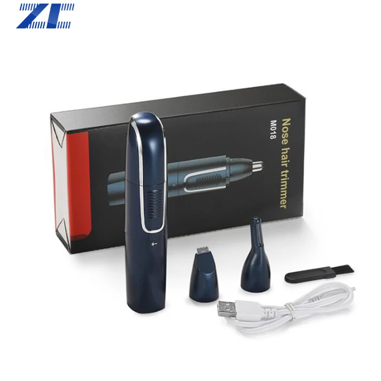 ZC Factory Rechargeable Cordless Black Hair and Beard Trimmer For Men Grooming Kit Nose Hair Trimmer