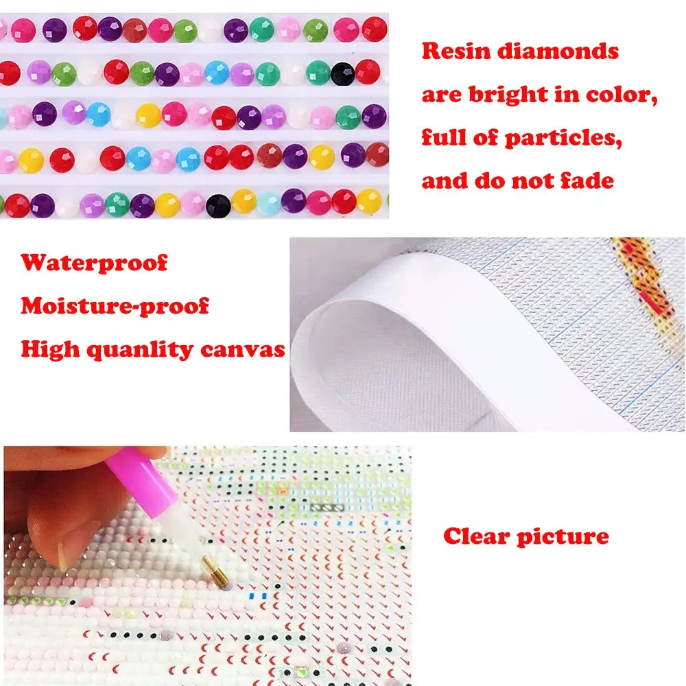 Drop Shipping Sea View Diy Diamond Painting Full Jumbo Garden Ornament Photo