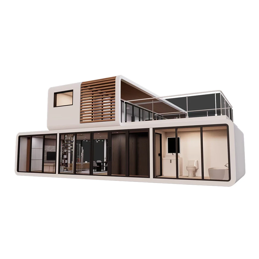 glass space capsule easy install prefab house modern prefabricated mobile home luxury modular hotel