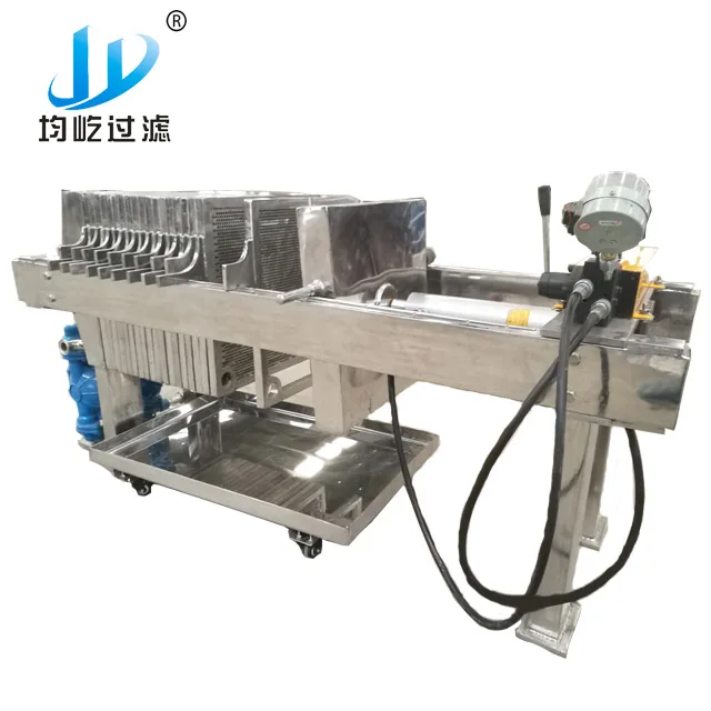 Fine Filtration Stainless Steel Plate Frame Filter Press Machine For Pomegranate Juice
