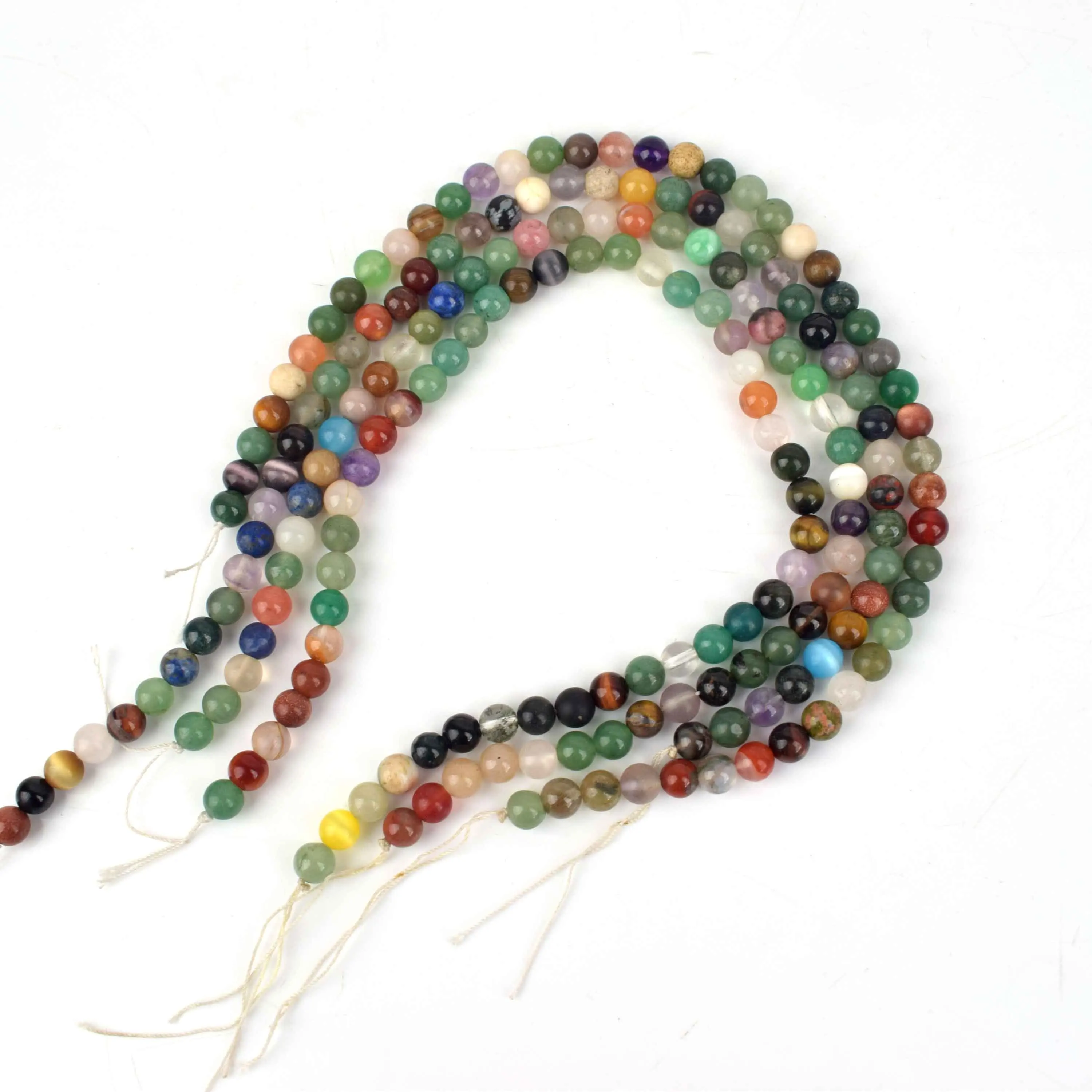 Wholesale Nature Crystals Beads Colorful Bracelet Semi-finished Product For Sale