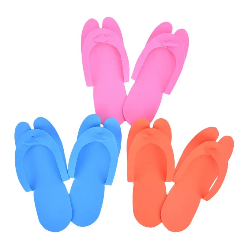 Wholesale EVA outsole material disposable slippers manicure slippers EVA hotel slippers indoor use flip flops