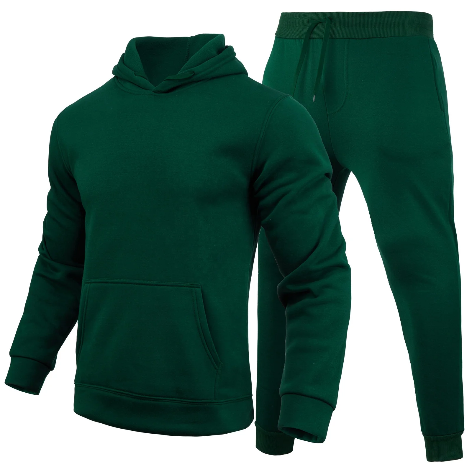 No MOQ Factory Wholesale plain color custom tech fleece tracksuit for men