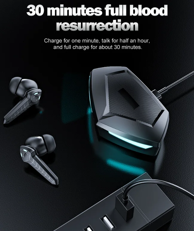 Wholesale Price P36 TWS Bt 5.1 LED Light Earphones Charging Box Wireless Gaming Headphone Sports Stereo Headsets