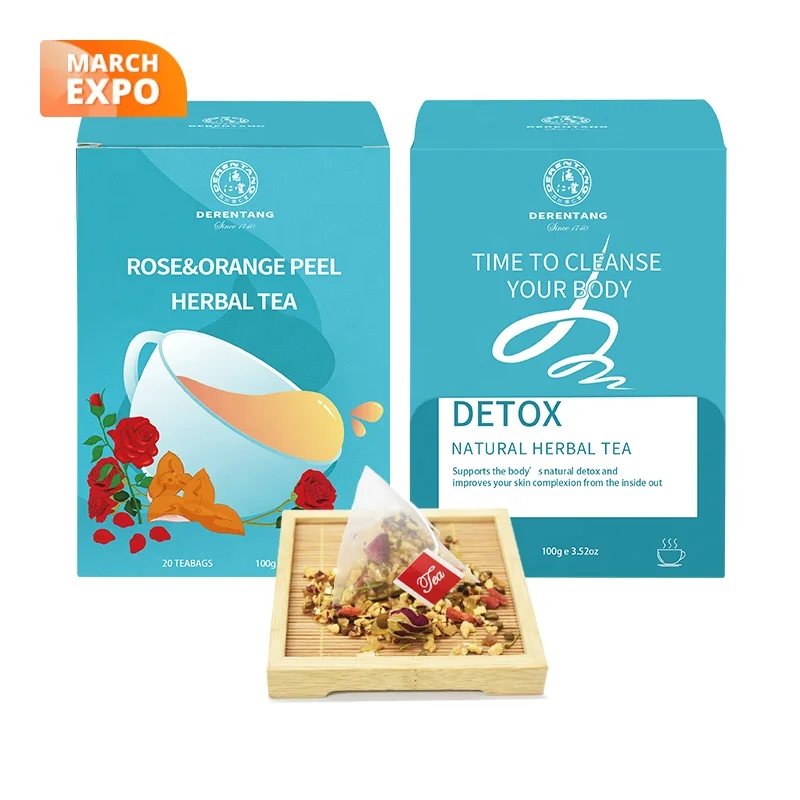 
Natural ingredients red jujube rose and jasmine flower mixed tea bag for selling 