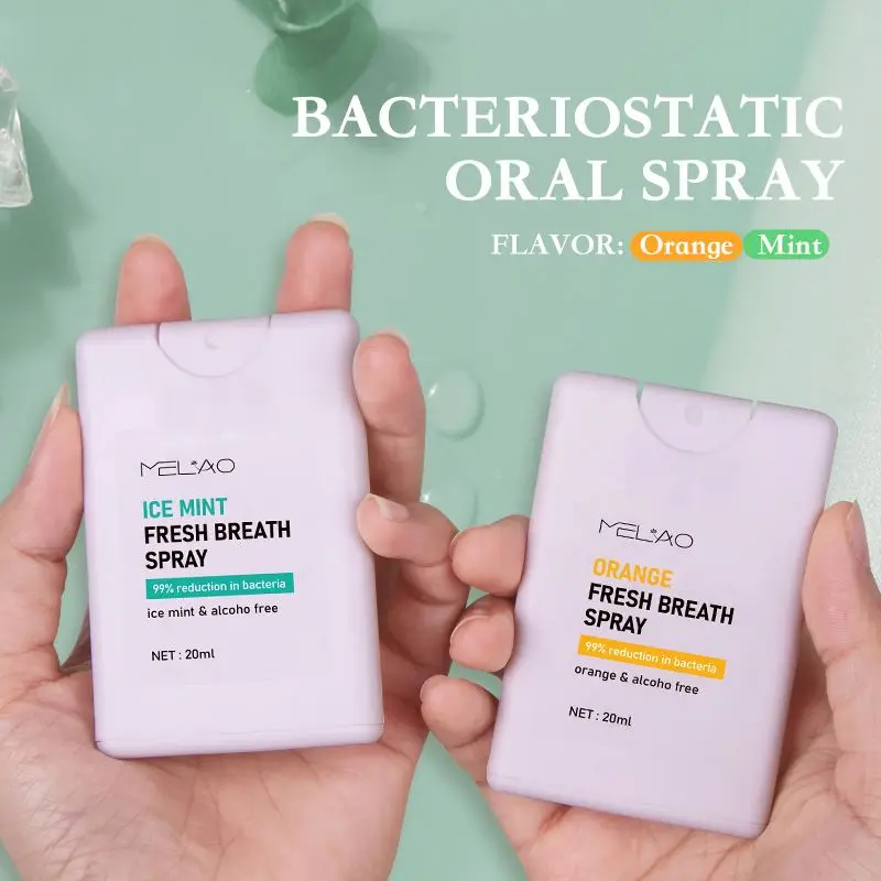 Lemon Mint Flavor Mouth Bad Breath Refresh 24h Lasting Small Portable Oral Spray Travel Size