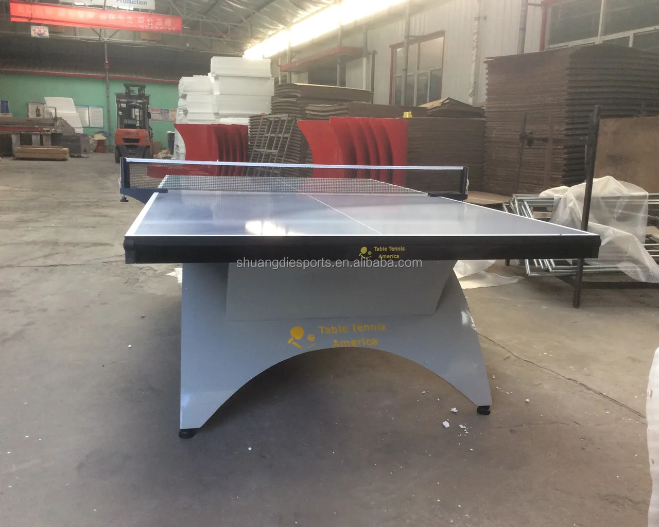 25mm Standard Size Movable Waterproof Big Rainbow Indoor Ping Pong Table Tennis Tables