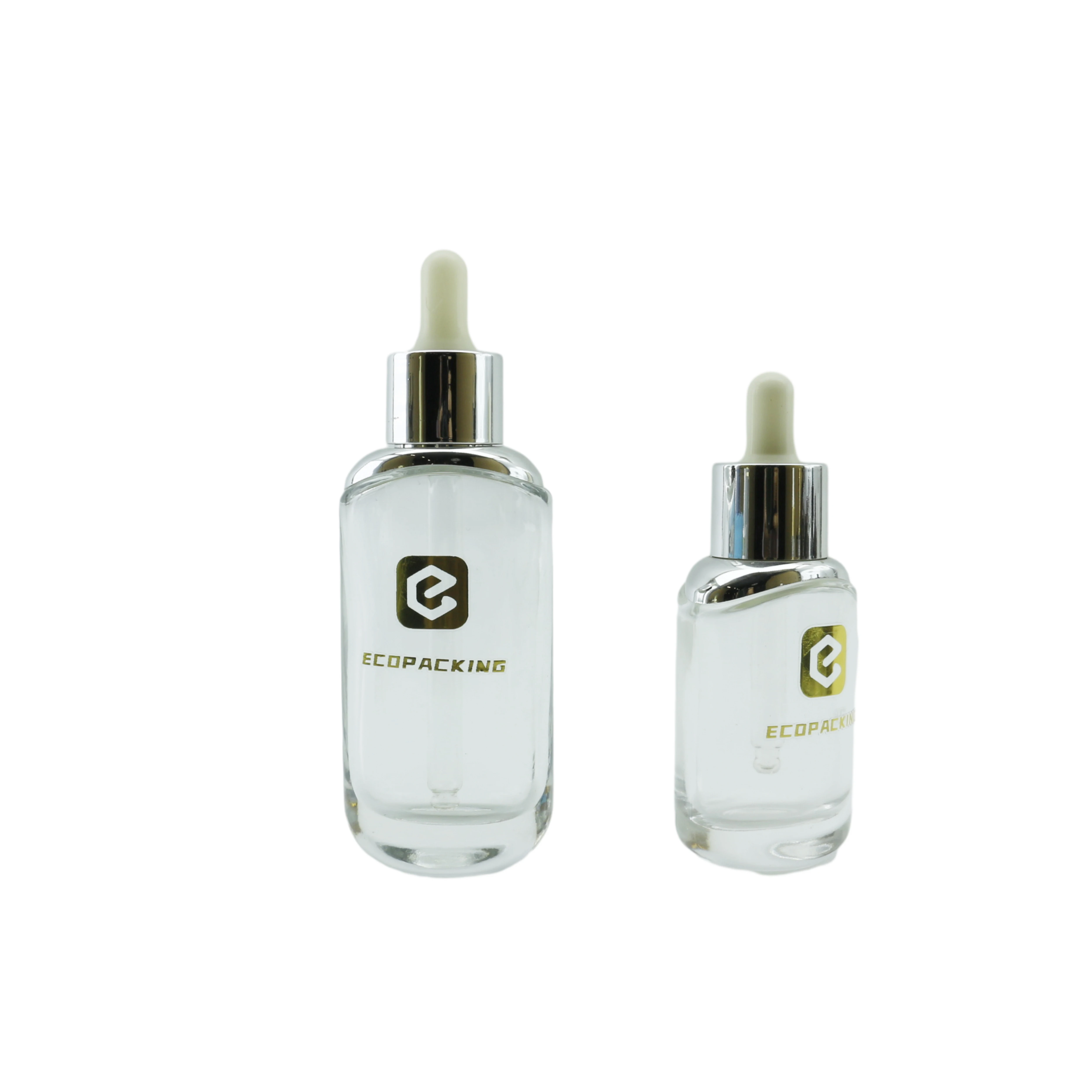 Frosted clear 1oz 30ml beauty essential oil glass bottle perfume glass dropper bottle
