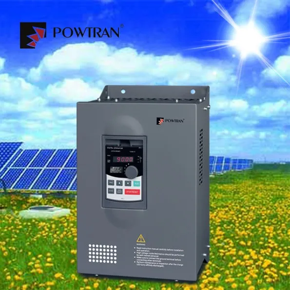 powtran 55kW solar inverter 100hp 220v variable frequency converter vfd solar inverter mppt dc ac inverter