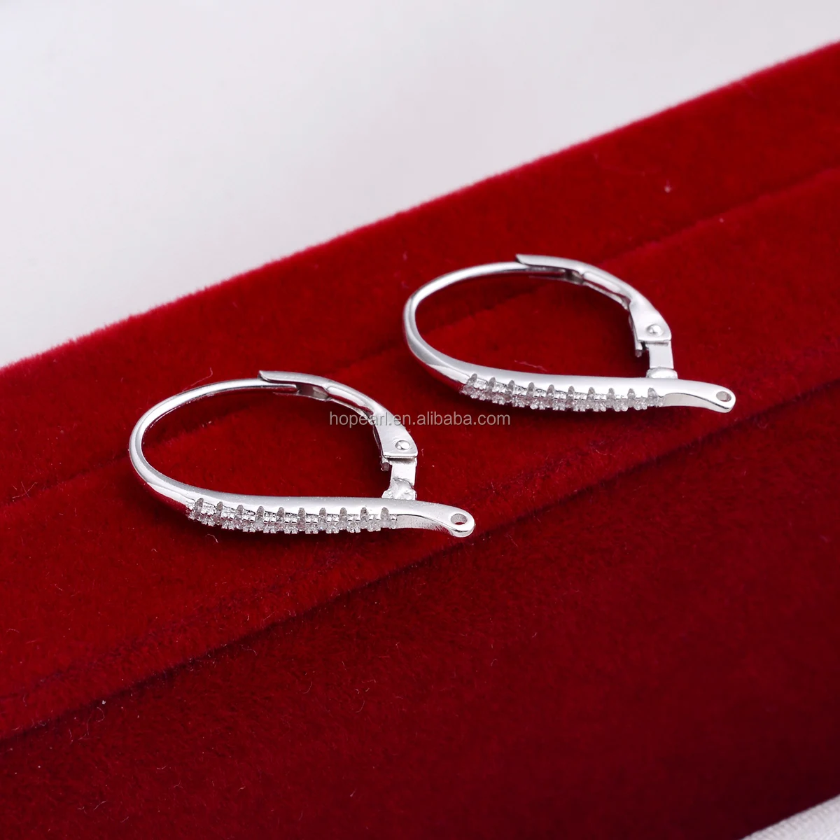 SSE245 Silver 925 Mountings DIY Accessory Earwire Components Leverback Earring Findings