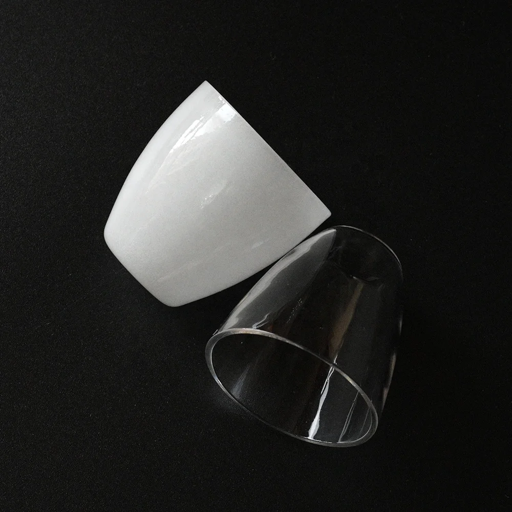 SUCCESS Laboratory Use Milky White Quartz Crucible Fused Silica Quartz For Heating Creuset De Silice