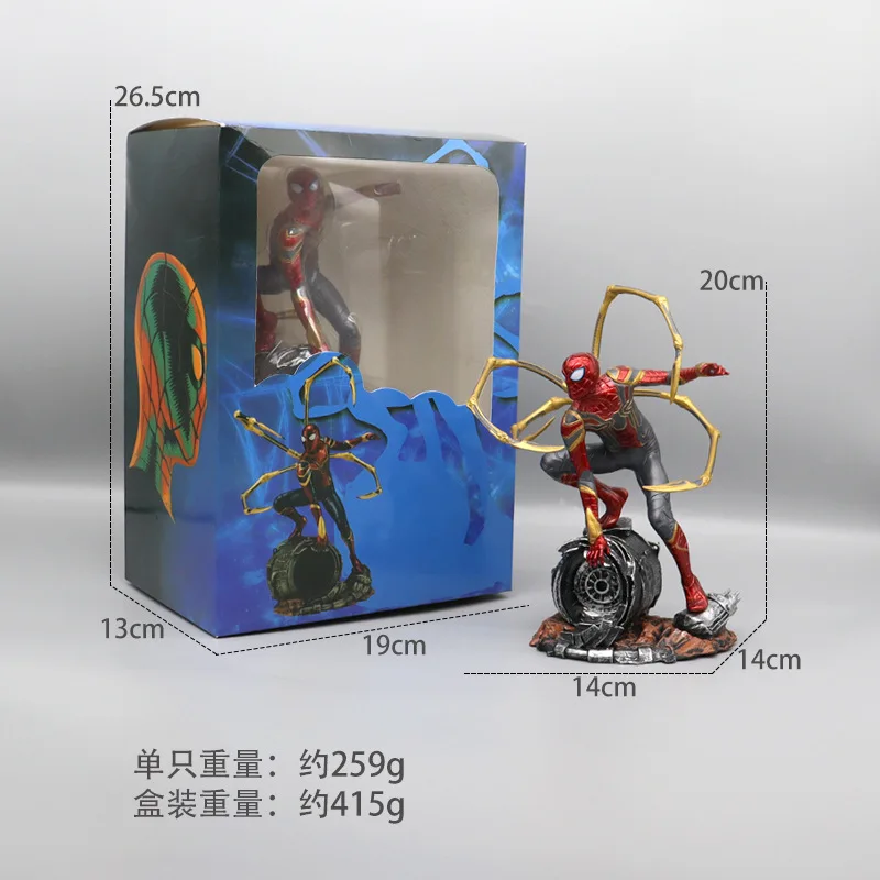 Manufacturer Marvels Superhero Doll Toys Spiderman Anime collection Statue Customized Spiderman Action Figures