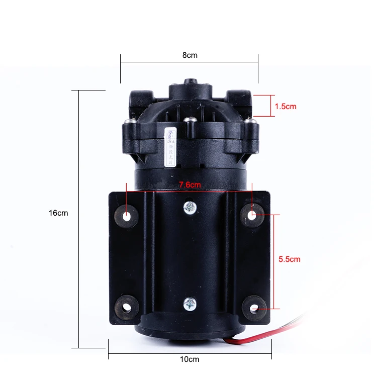 100% Pressure Testing High Flow Pressure 75gpd ro booster pumps 12v